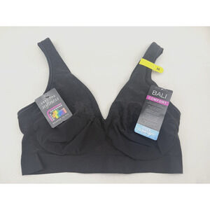 $44 Bali #3484 Comfort Revolution Full Coverage Wireless T-Shirt Bra Medium READ